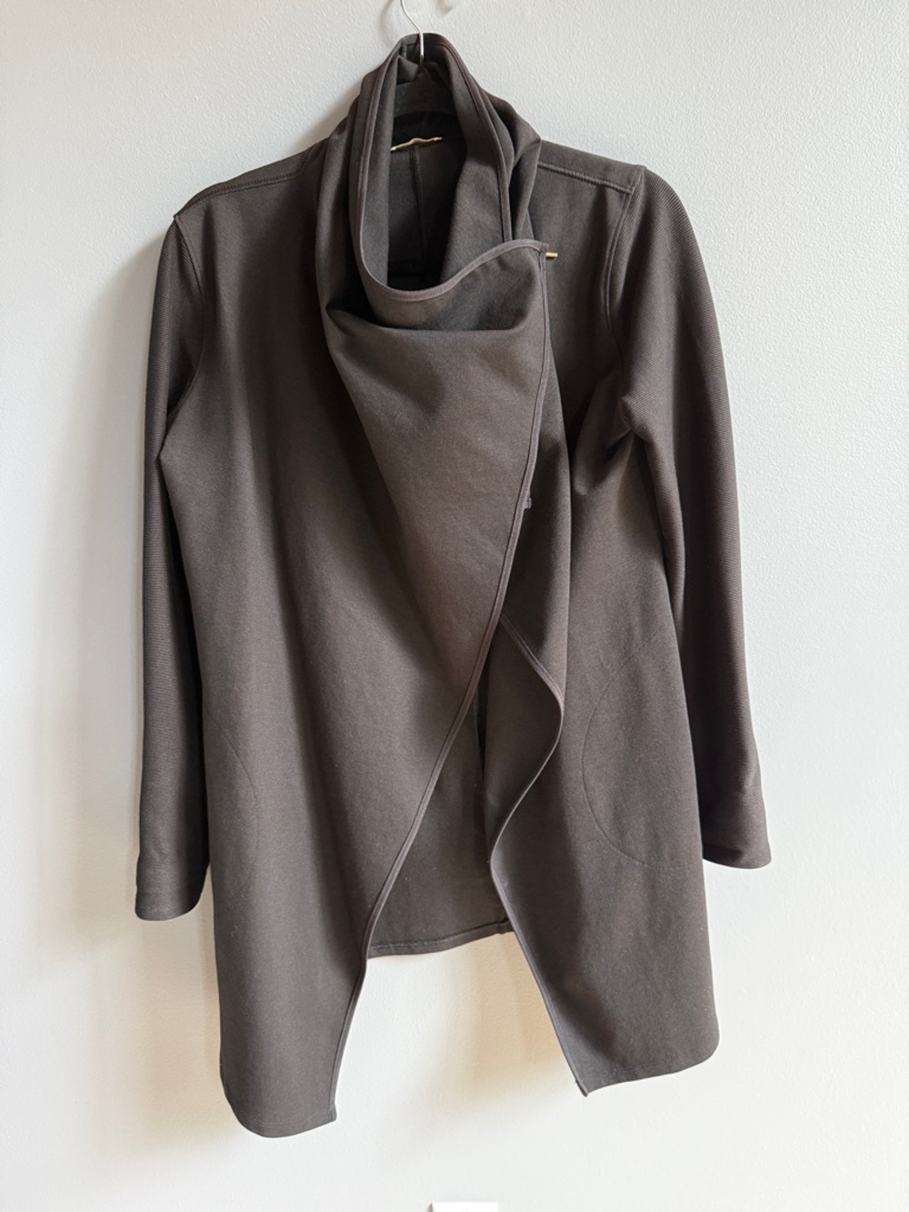 Open-Front Draped Blazer Jacket